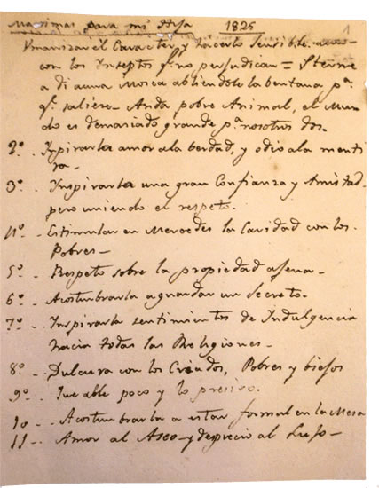 Máximas del General San Martín para su hija Mercedes: consejos atemporales de un padre ejemplar 3 archivo sanmartin