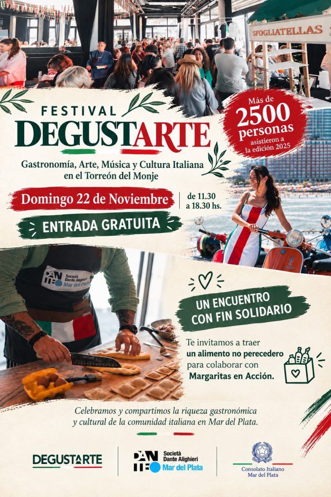 El Festival DegustArte llega al Torreón del Monje con gastronomía, cultura italiana y fin solidario 4 WhatsApp Image 2026 10 30 at 11.36.46 AM